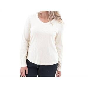 NEW OLD RANCH layla organic v-neck top in whisper white